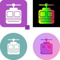 Cable car Icon Design vector