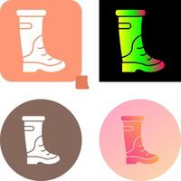 lluvia botas icono diseño vector