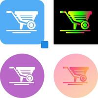 Wheelbarrow Icon Design vector