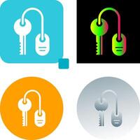 Room key Icon Design vector