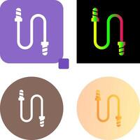 Jumping Rope Icon Design vector