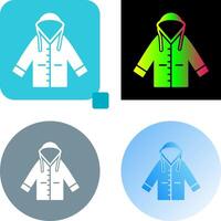 Raincoat Icon Design vector