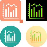 Histogram Icon Design vector