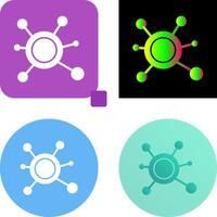 Molecule Icon Design vector