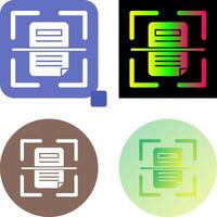 Scan Icon Design vector