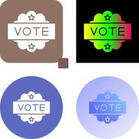 Vote Icon Design vector