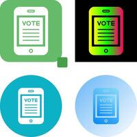 Vote Icon Design vector