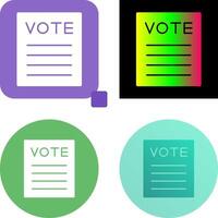 Vote Icon Design vector