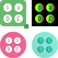 Currency Symbols Icon Design vector