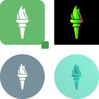 Torch Icon Design vector