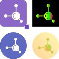 Molecule Icon Design vector