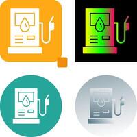 Petrol Pump Icon Design vector