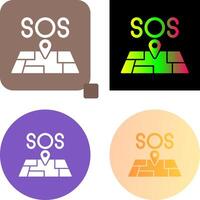 Sos Icon Design vector