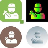 Worker Icon Design vector