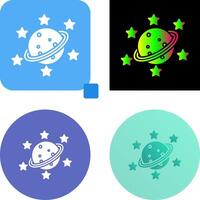 Saturn Icon Design vector