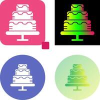 Cake Icon Design vector