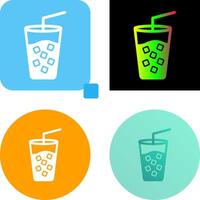 Cold Drink Icon Design vector