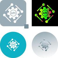 Api Icon Design vector