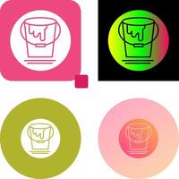 Paint Bucket Icon Design vector