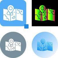Map Icon Design vector