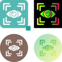 Eye Scan Icon Design vector