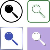 Unique Magnifier Icon Design vector