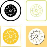 Unique Optical Diaphram Icon Design vector