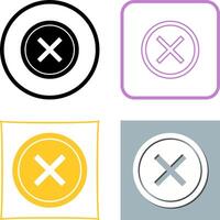 Do Not Cross Icon Design vector