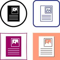 Picture Attachment Icon Design vector