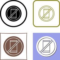 No Cell Phones Icon Design vector