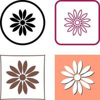 Unique Flower Icon Design vector