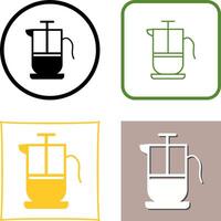 French Press Icon Design vector