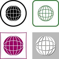 Globe Icon Design vector