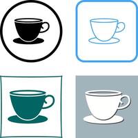 Tea Cup Icon Design vector