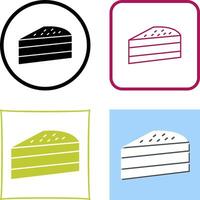 Cake Slice Icon Design vector