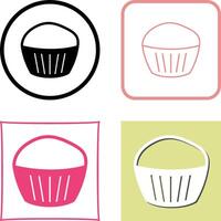 Chocolate Muffin Icon Design vector