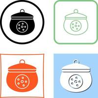 Cookie Jar Icon Design vector