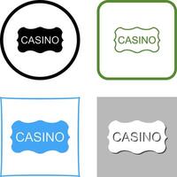 casino firmar icono diseño vector