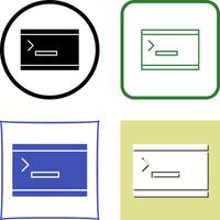 Unique Console Icon Design vector