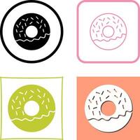 Doughnut Icon Design vector