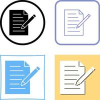 Unique Edit Document Icon Design vector