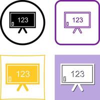 Unique Classroom Board Icon Design vector