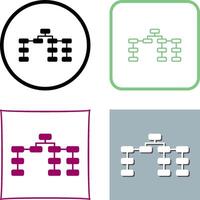 Unique Seo Structure Icon Design vector