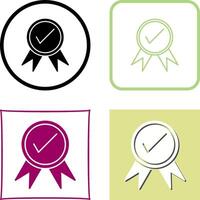 Unique Quality Control Icon Design vector