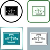 Unique Seo Structure Icon Design vector