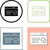 Unique QC Passed Icon Design vector