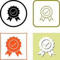 Unique Quality Control Icon Design vector