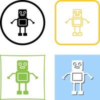 Unique Robot Icon Design vector
