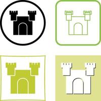 Unique Castle Icon Design vector