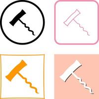 Unique Corkscrew Icon Design vector